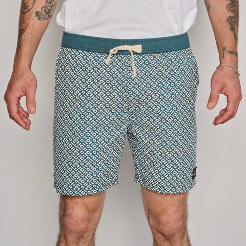 FLANNEL BROWN BOARDWALK SHORT