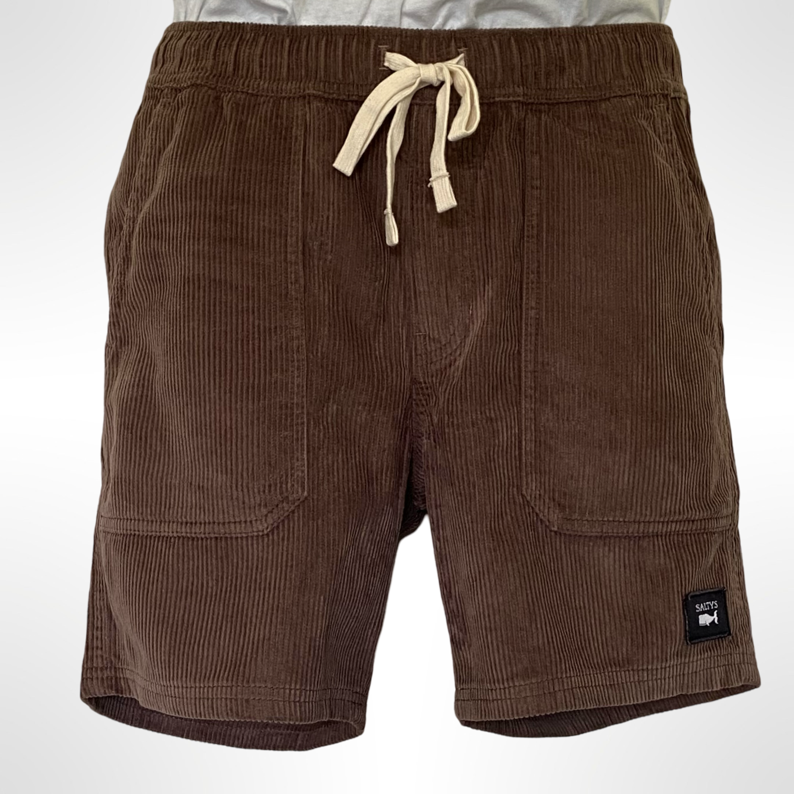 BROWN PANAMA CORD WALKSHORTS