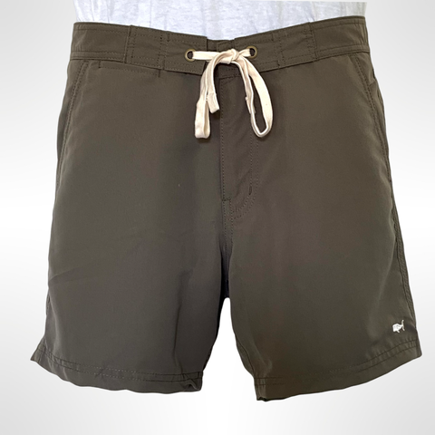 FLANNEL BROWN BOARDWALK SHORT