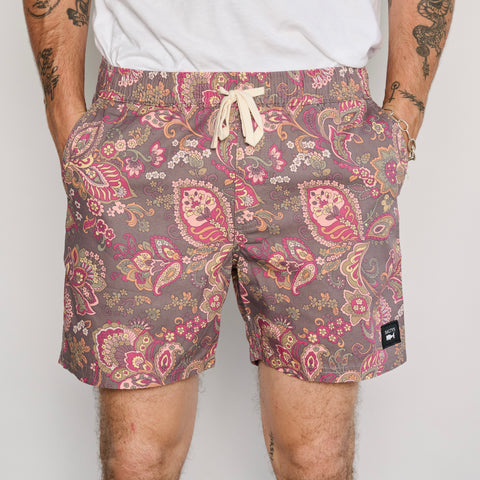 FLANNEL BROWN BOARDWALK SHORT
