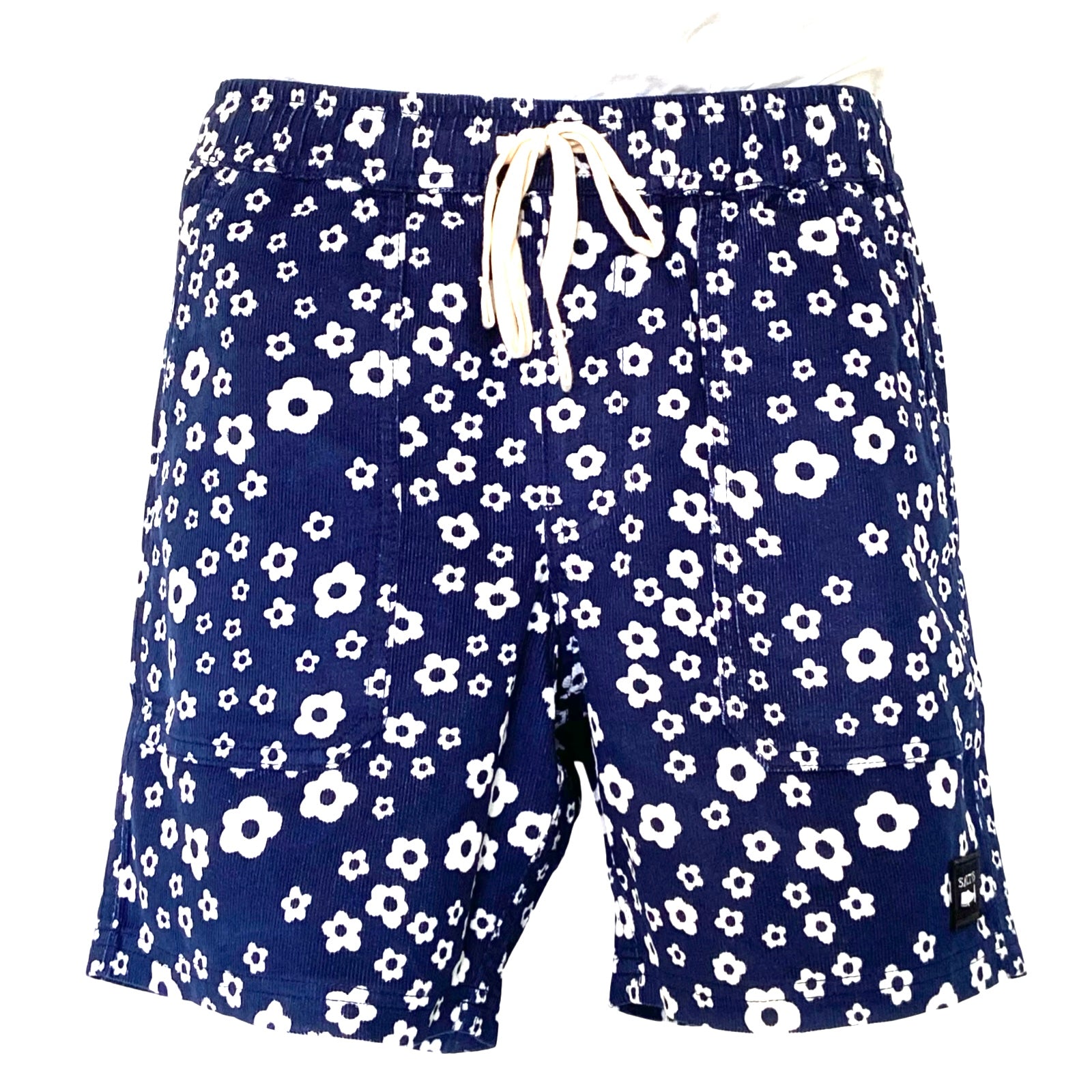 PANAMA CORD BLOSSOM NAVY WALKSHORTS