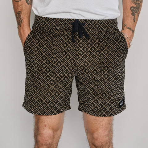 PANAMA CORD WALKSHORT LEGIAN BROWN /BLACK