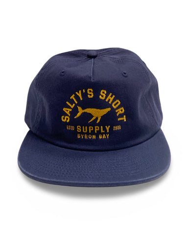 HUMPBACK 6 PANEL CAP NAVY/GOLD