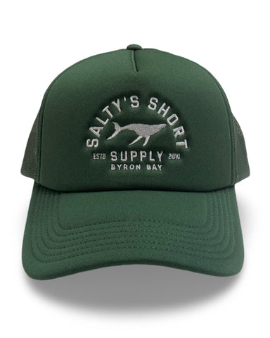 WHALE TRUCKER CAP GREEN