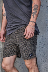 PANAMA CORD WALKSHORT LEGIAN BROWN /BLACK