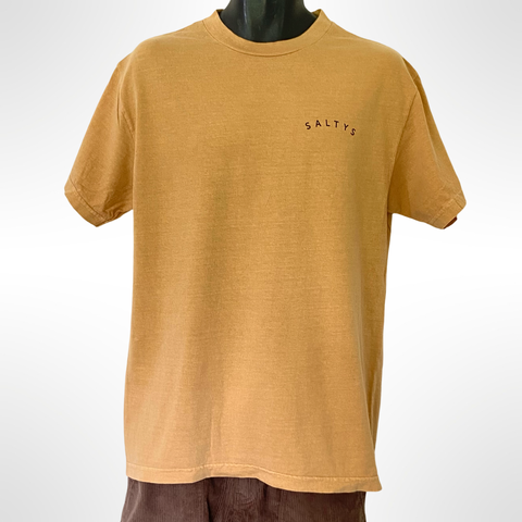 ARCH TEE WASHED MUSTARD