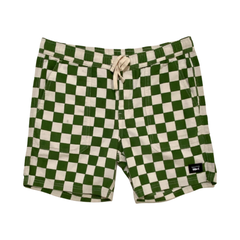 CHECK PANAMA CORD WALKSHORT GREEN